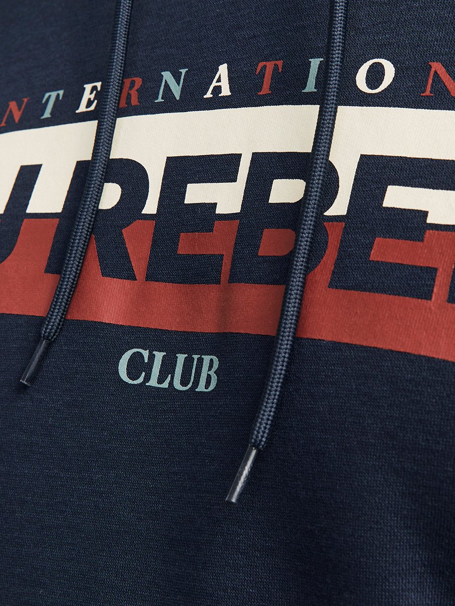 Logo Print Regular Fit Hoodie