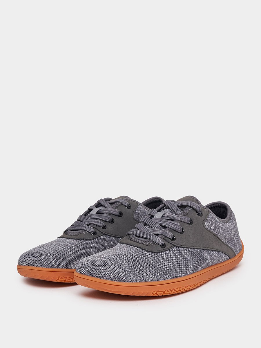 Knitted Lace Up Lightweight Sneakers