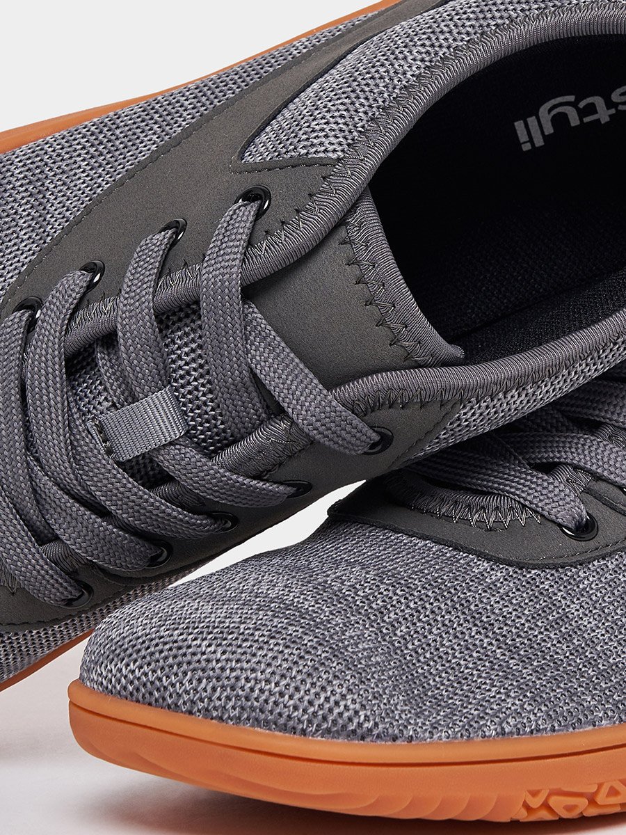 Knitted Lace Up Lightweight Sneakers