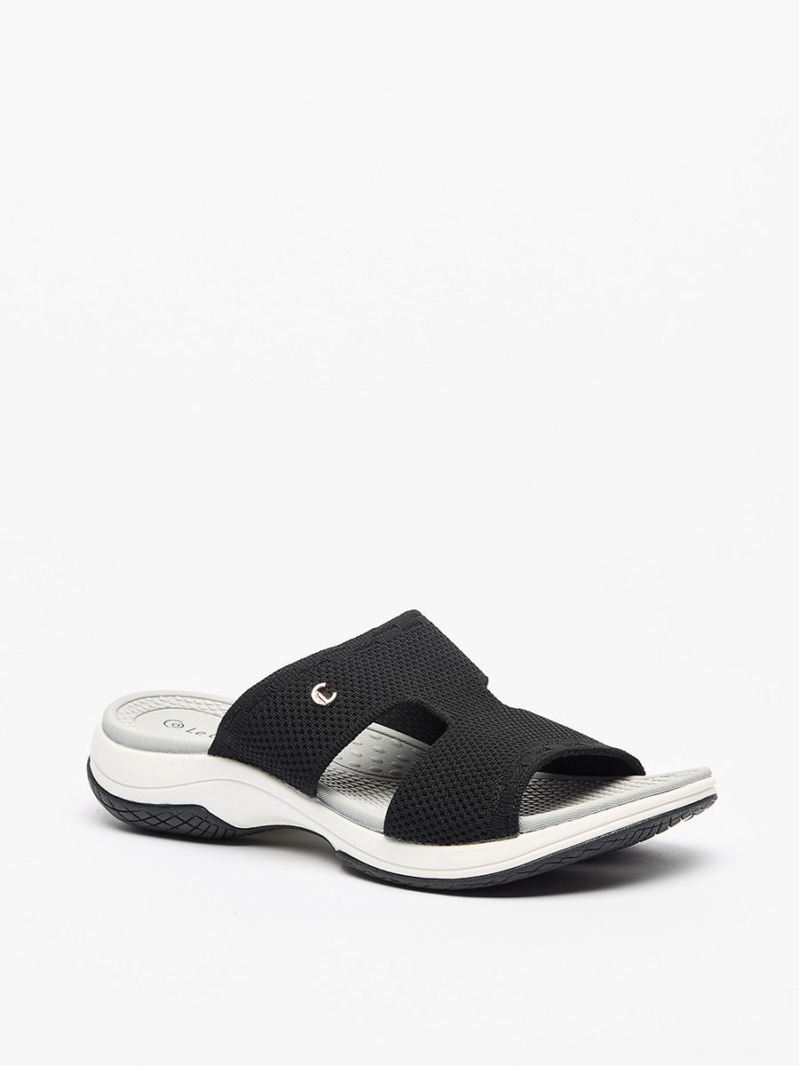 Textured Slip-On Sandals