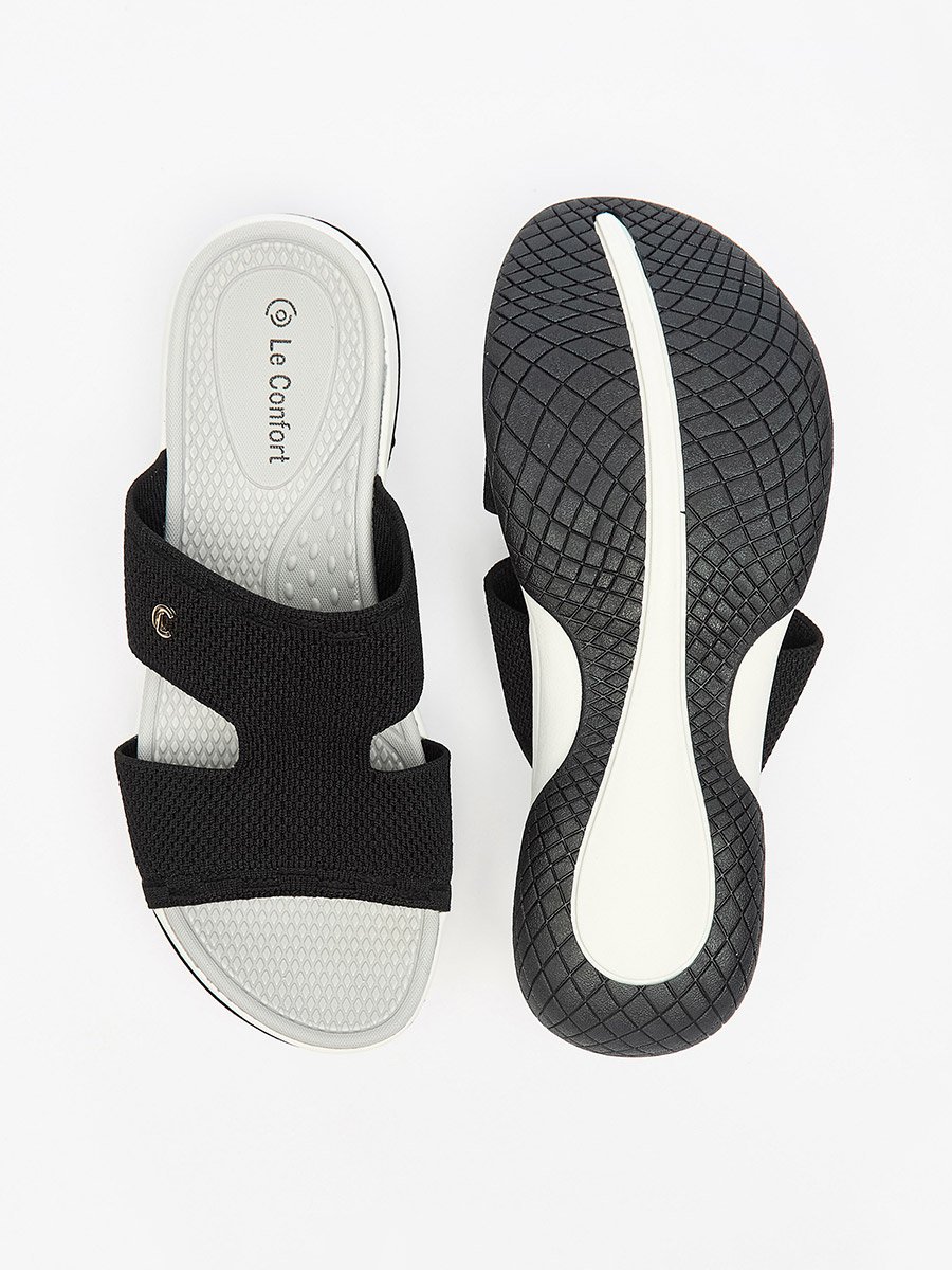 Textured Slip-On Sandals