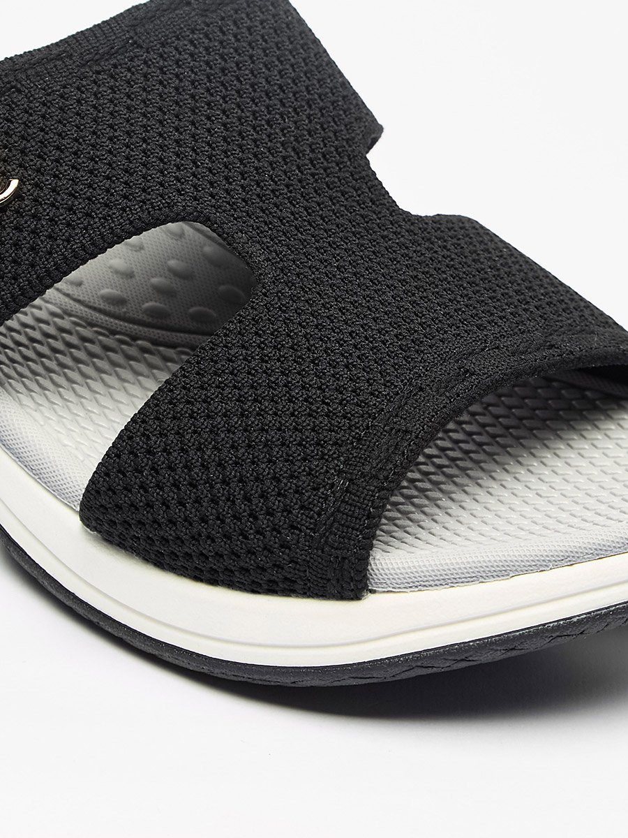 Textured Slip-On Sandals
