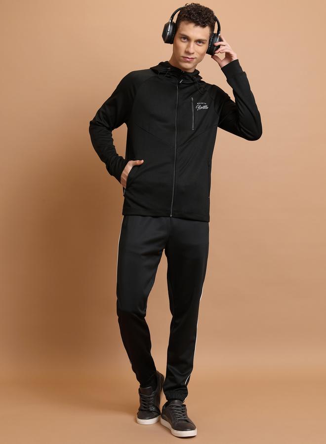 Panelled Regular Fit Hooded Jacket