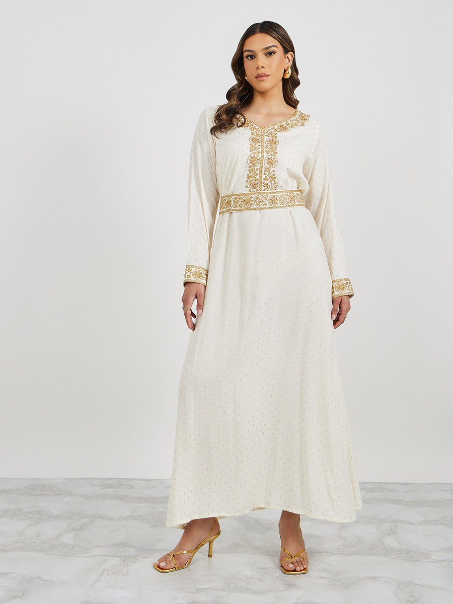 sachin and babi light blue dress Floral Embroidered Jacquard Mini Dress