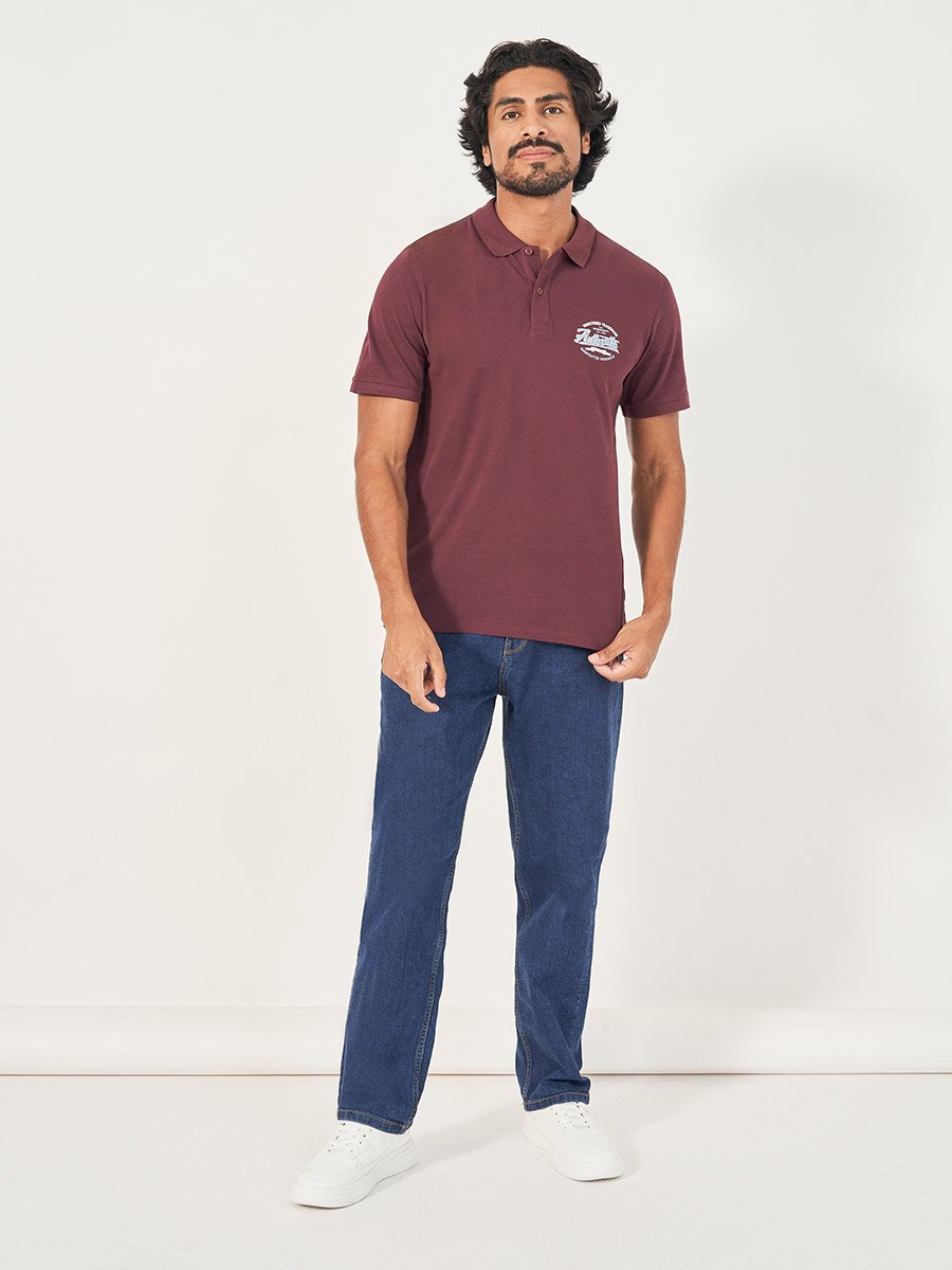 Printed Short Sleeves Polo