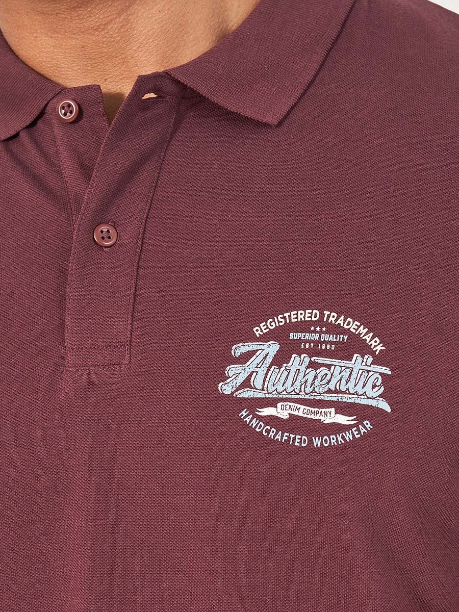 Printed Short Sleeves Polo