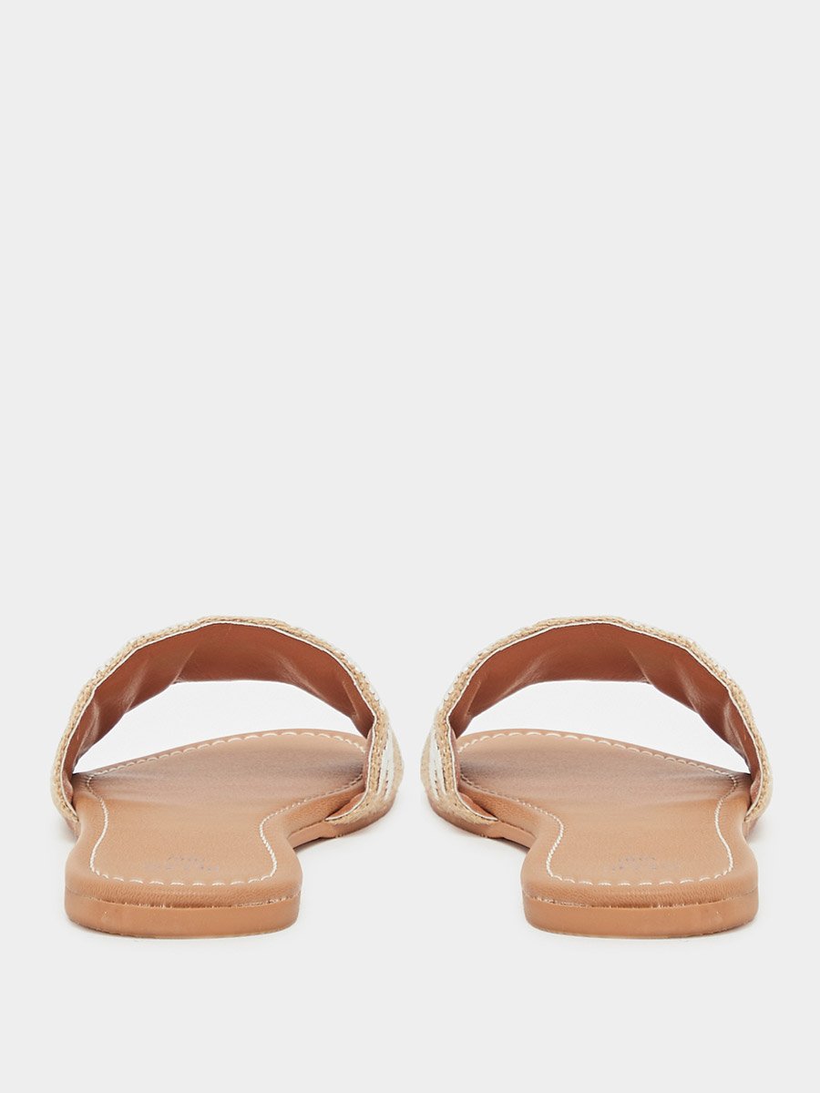 Embraided Open Toe Flat Sandals