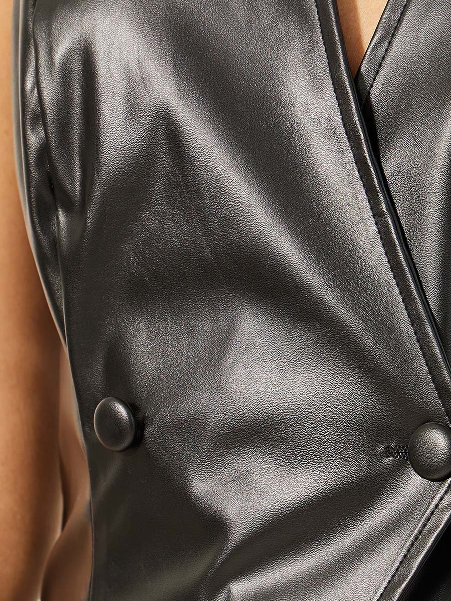 V-Neck Buttoned Waistcoat