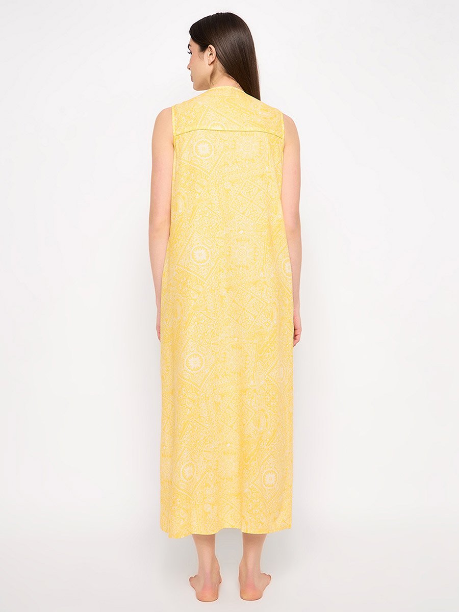 Paisley Print Sleeveless Nightdress