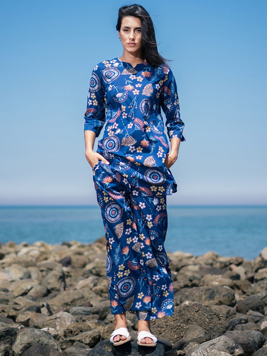 All Over Print Longline Top and Pants Co-Ords