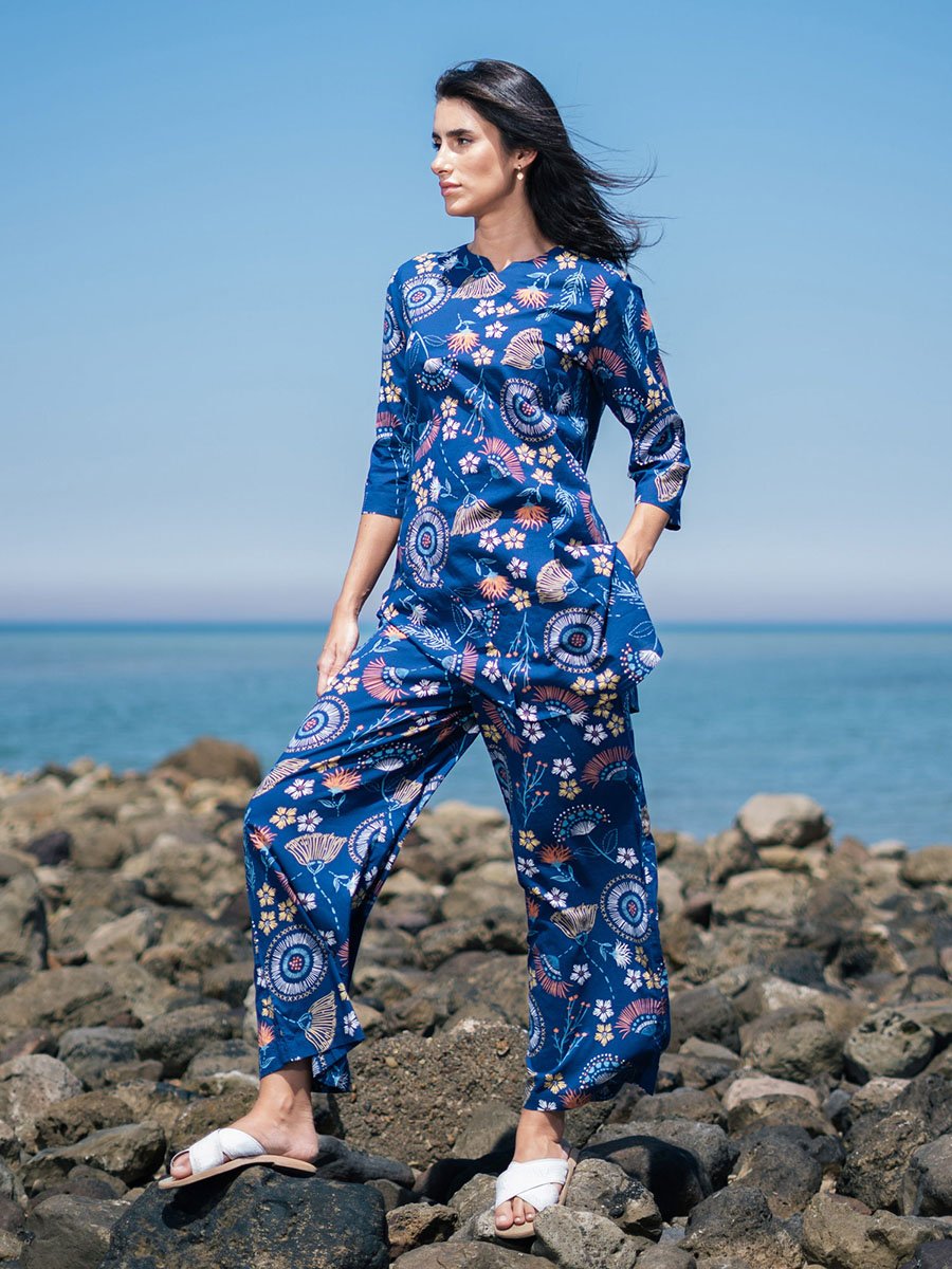 All Over Print Longline Top and Pants Co-Ords