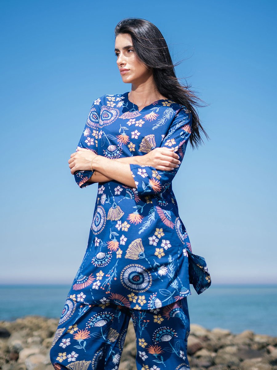 All Over Print Longline Top and Pants Co-Ords