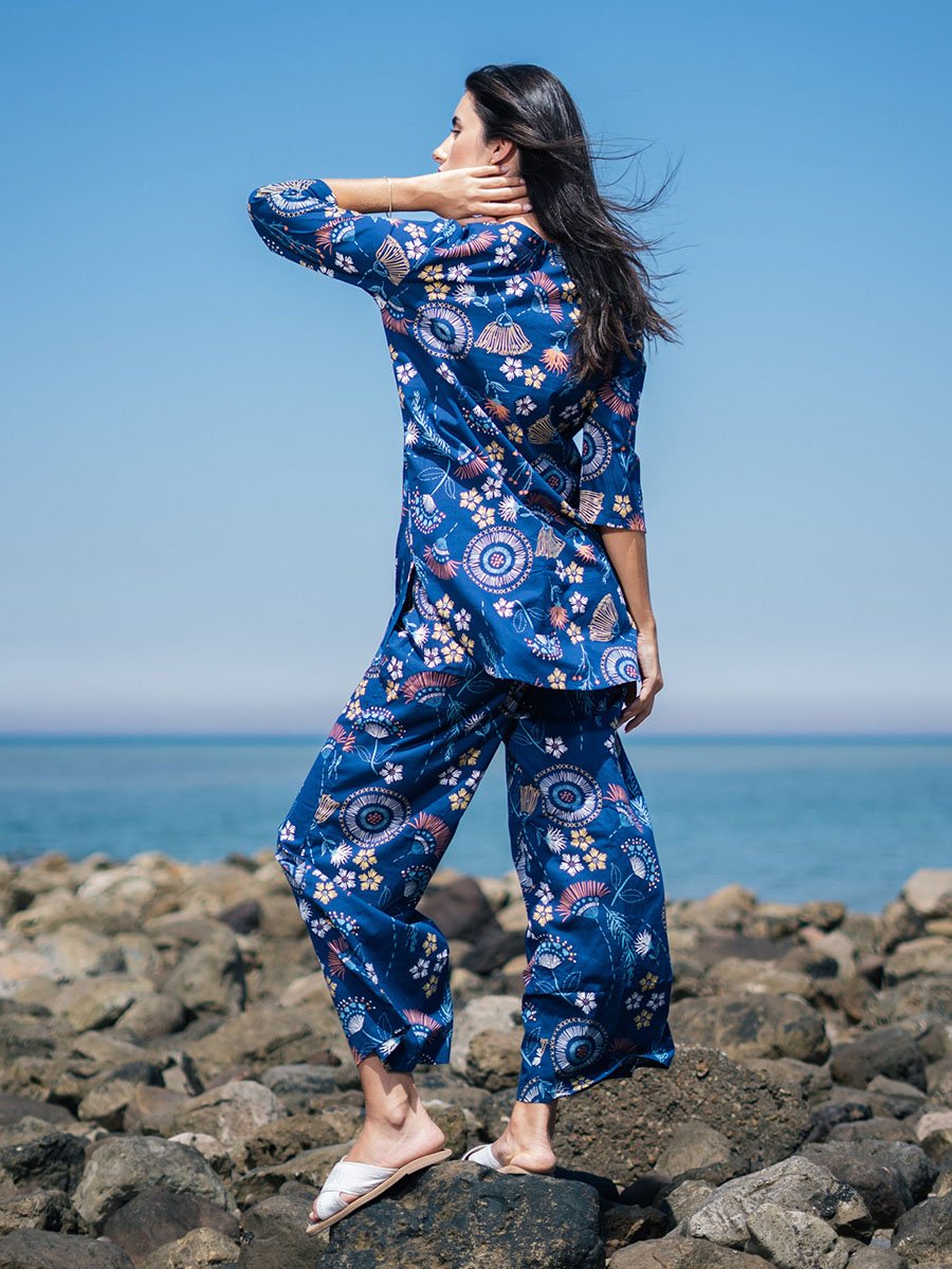 All Over Print Longline Top and Pants Co-Ords