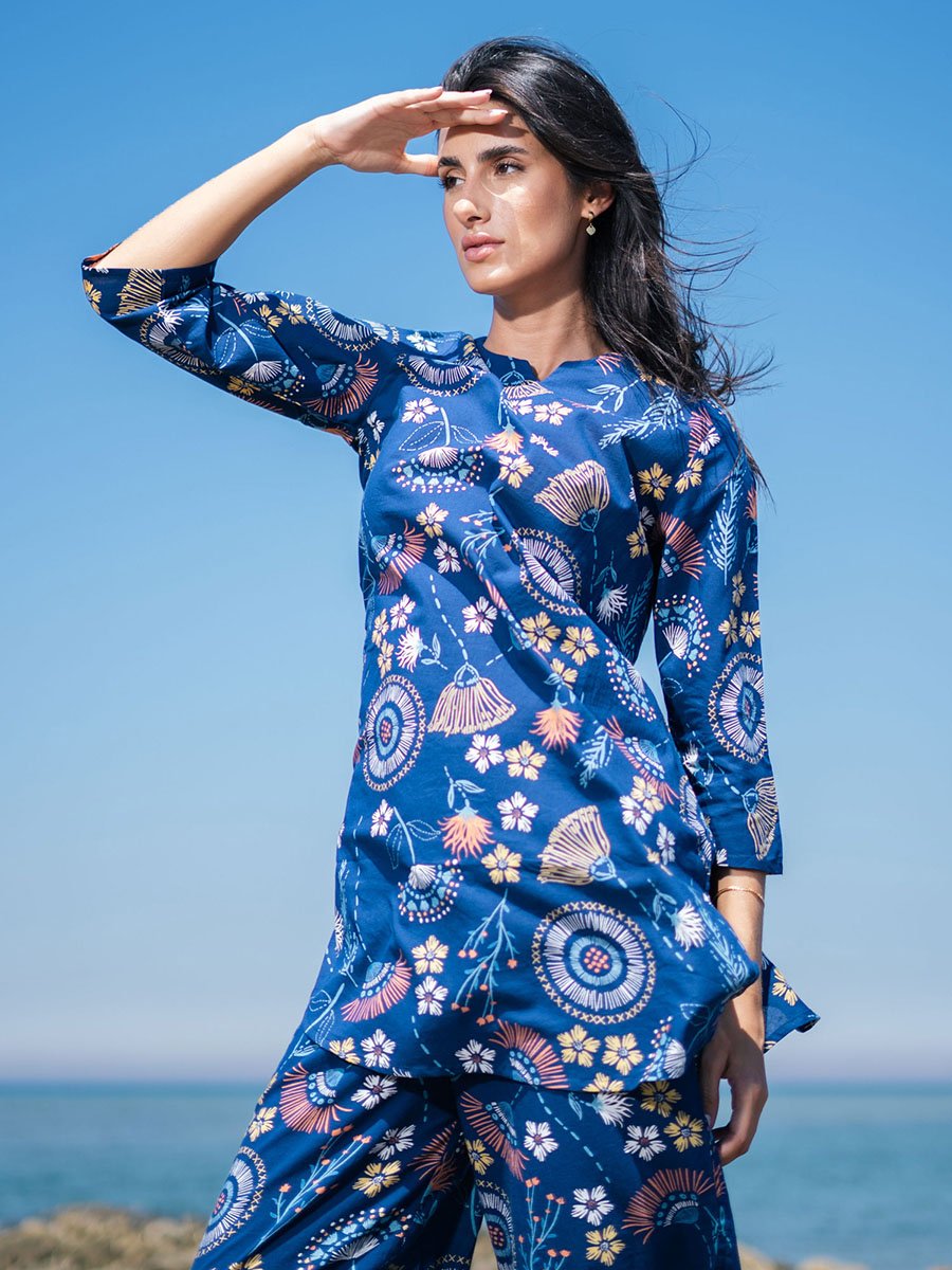 All Over Print Longline Top and Pants Co-Ords