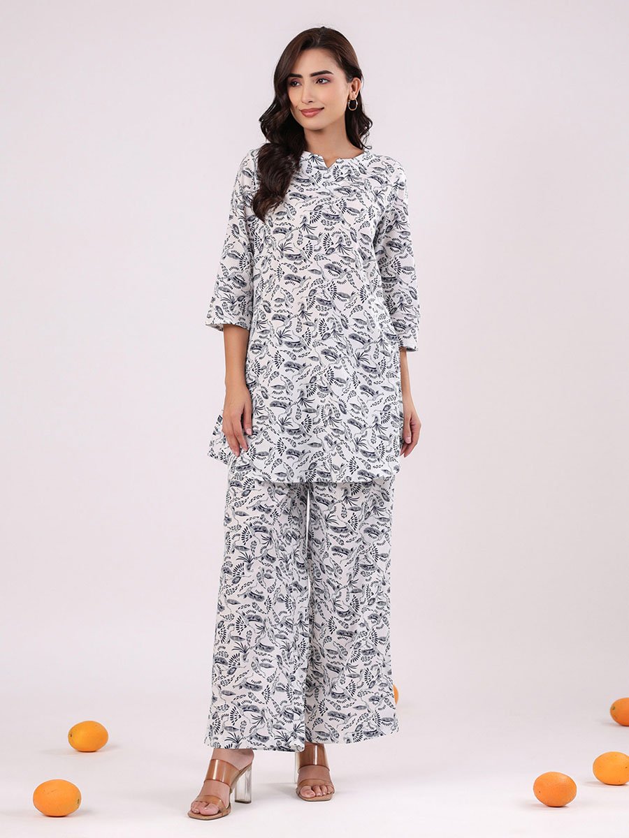 All Over Print Longline Top and Pants Co-Ords
