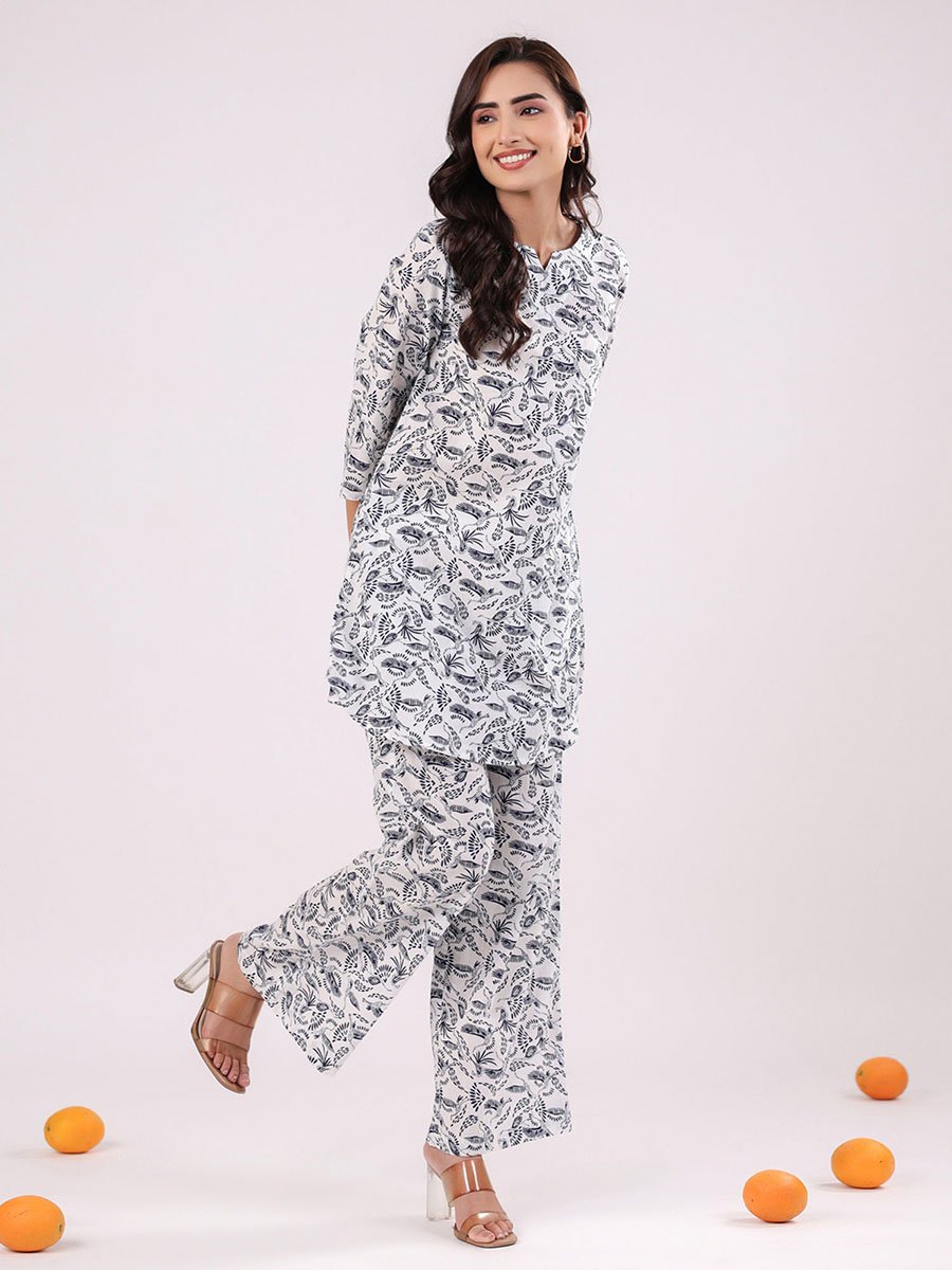 All Over Print Longline Top and Pants Co-Ords