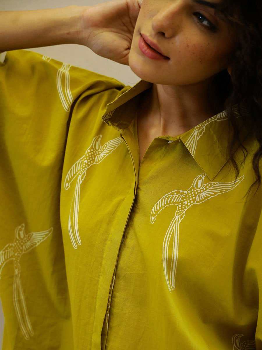 Graphic Print Relaxed Fit Shirt and Pants Co-Ords