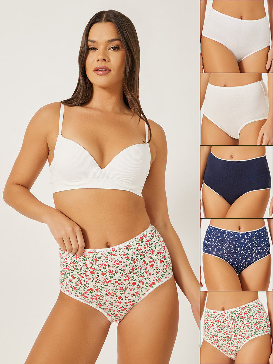 Pack of 5 - Assorted Full Briefs