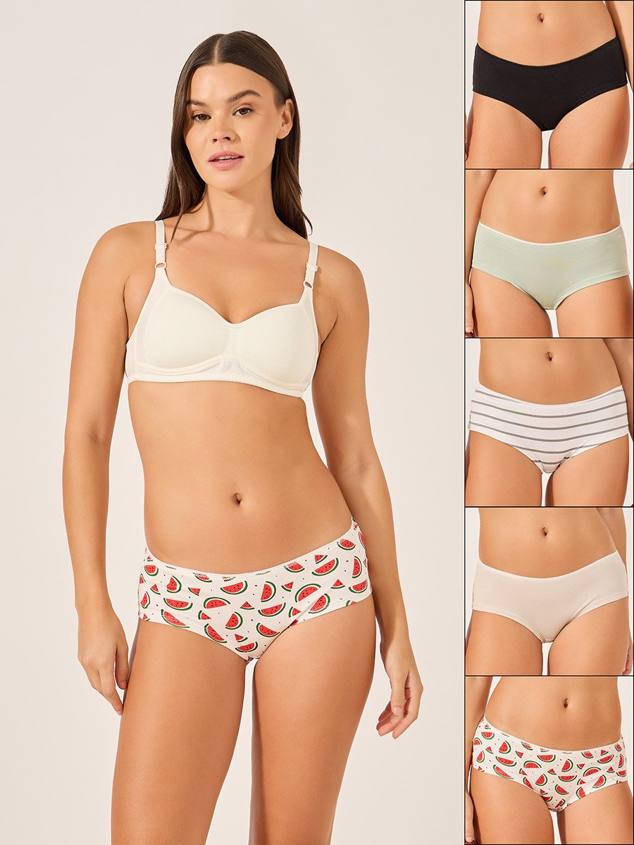 Pack of 5 - Assorted Short Briefs
