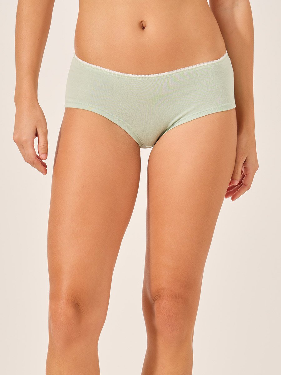 Pack of 5 - Solid Elastic Waist Short Briefs
