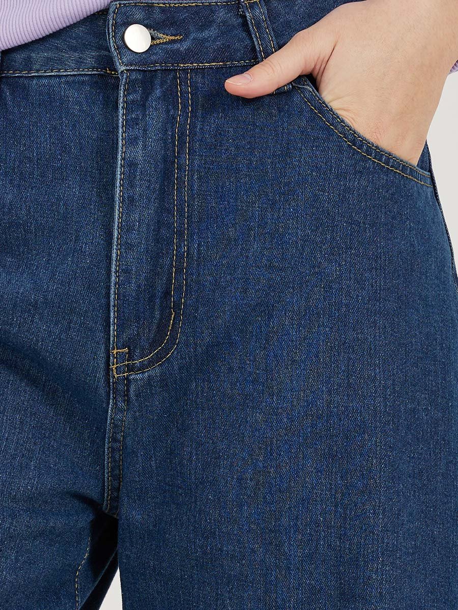 Mid Rise Slouchy Fit Jeans