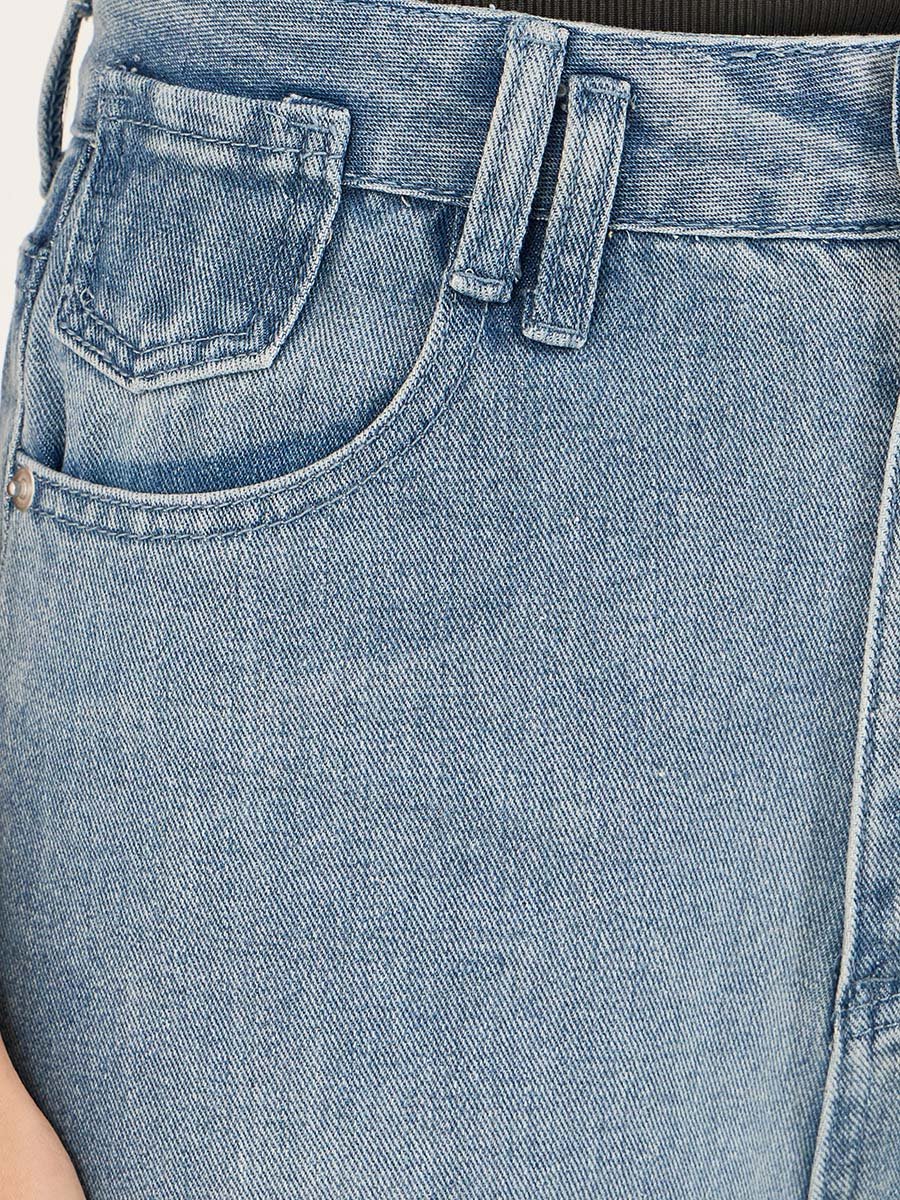 High Rise Wide Leg Stretchable Jeans