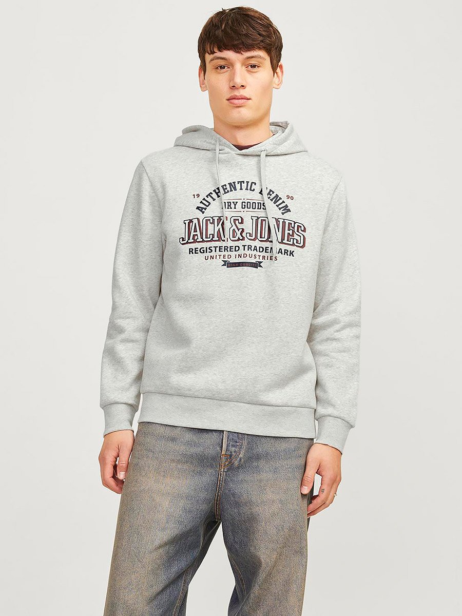 Logo Print Hoodie with Drawstring