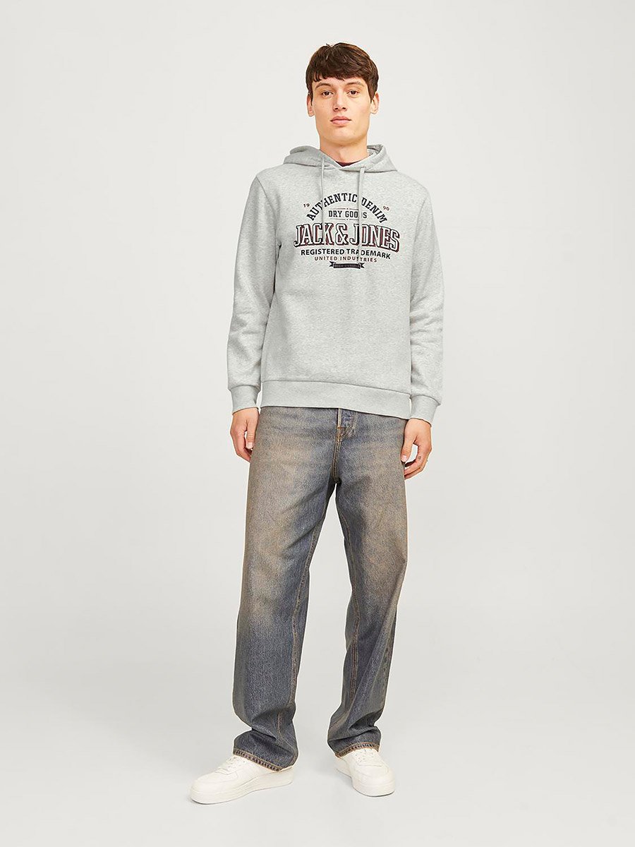 Logo Print Hoodie with Drawstring
