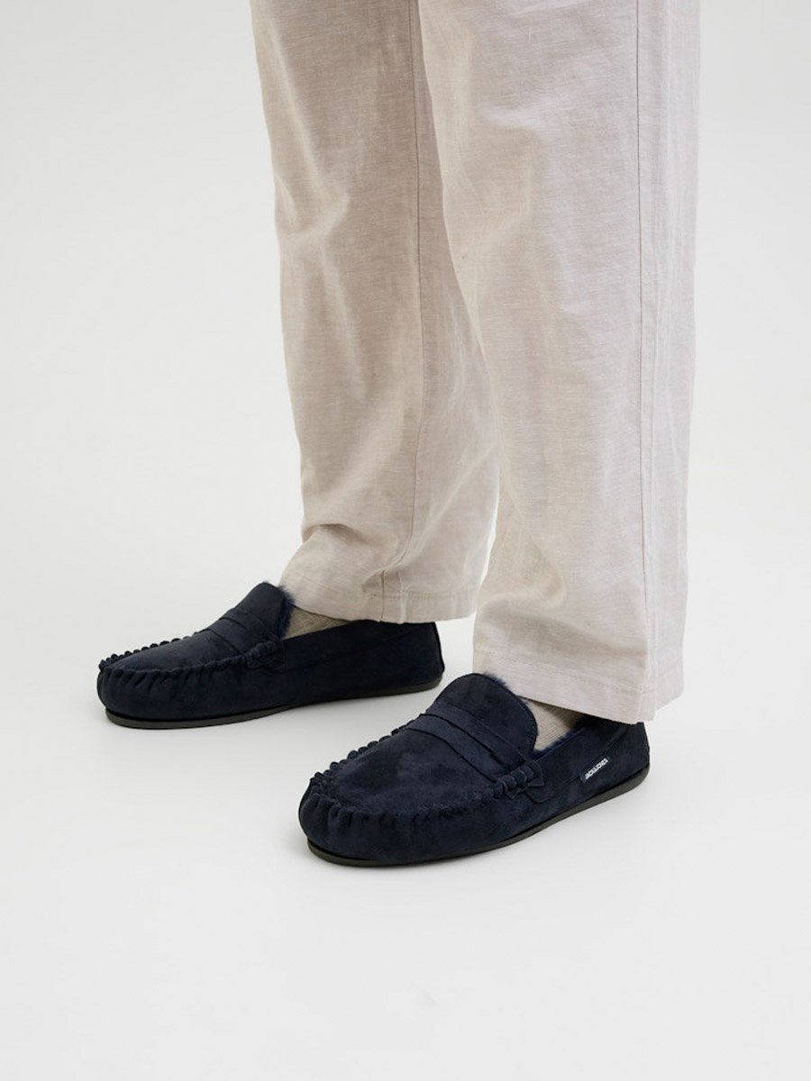 Faux Fur Trim Moccasins