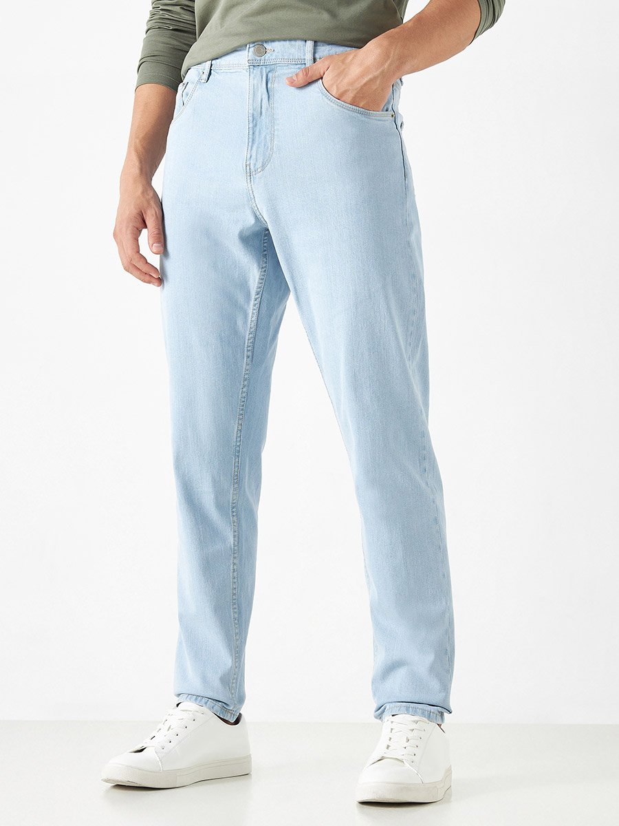 Mid Rise Slim Fit Jeans with Pockets