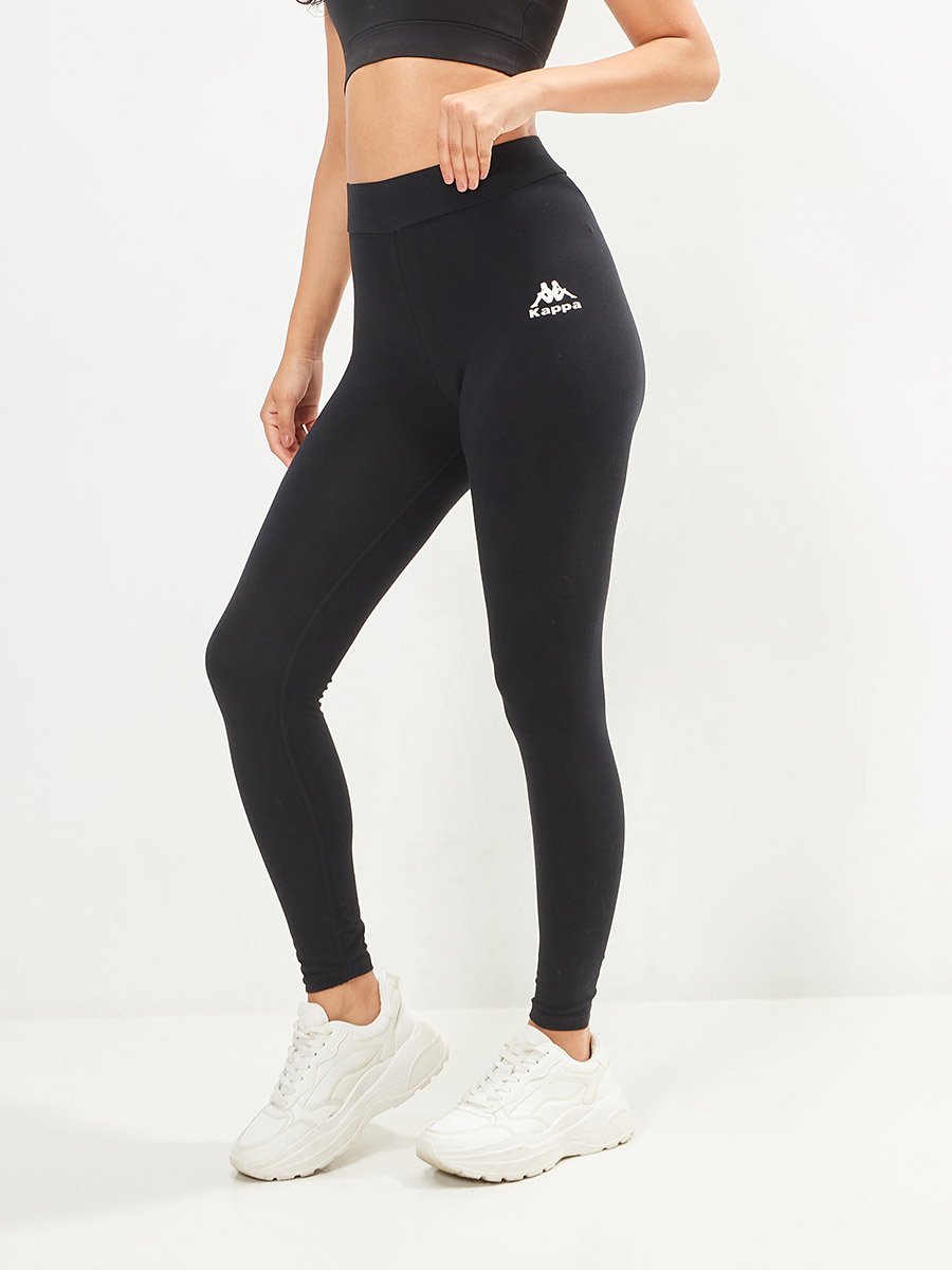  Logo Print Leggings with Elasticated Waistband