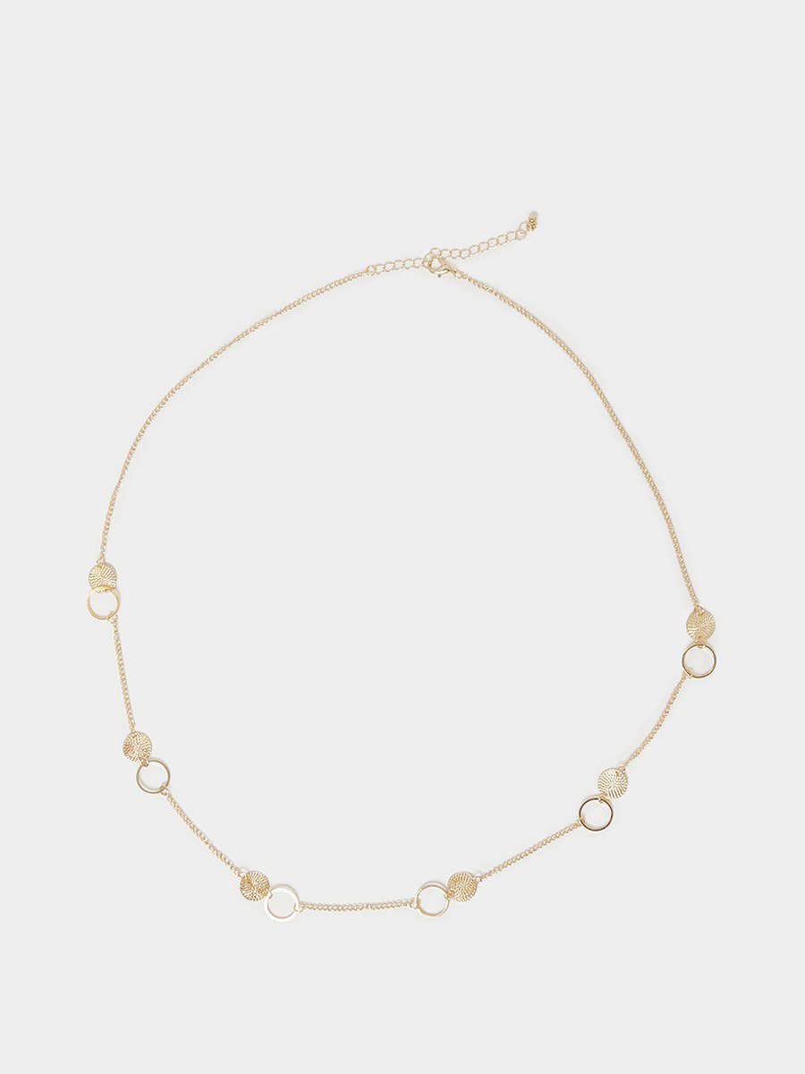 Round Trail Detail Necklace