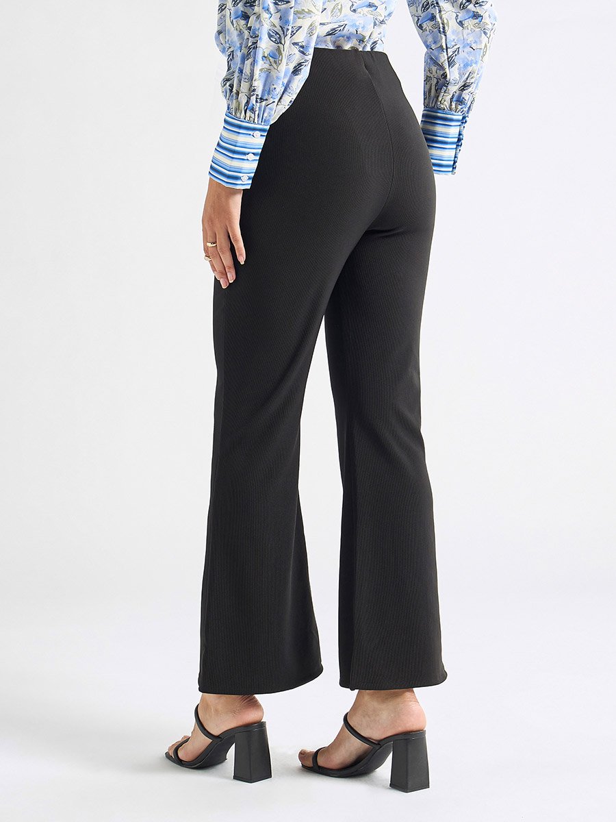 Textured Flared Leg Treggings