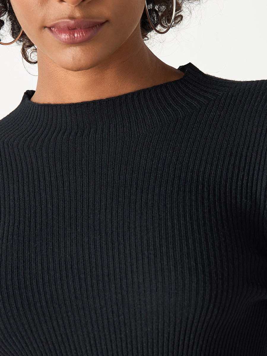 Ribbed Sweater with Long Sleeves