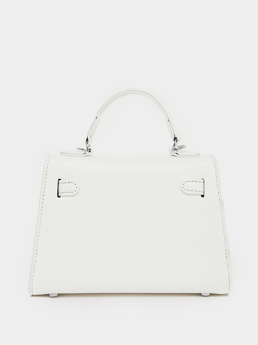 Twisted Lock Handbag with Detachable Strap