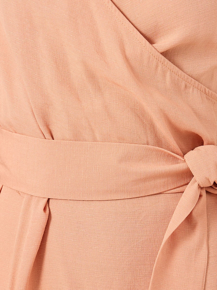 Sleeveless Wrap Maxi Dress with Tie-Up Detail