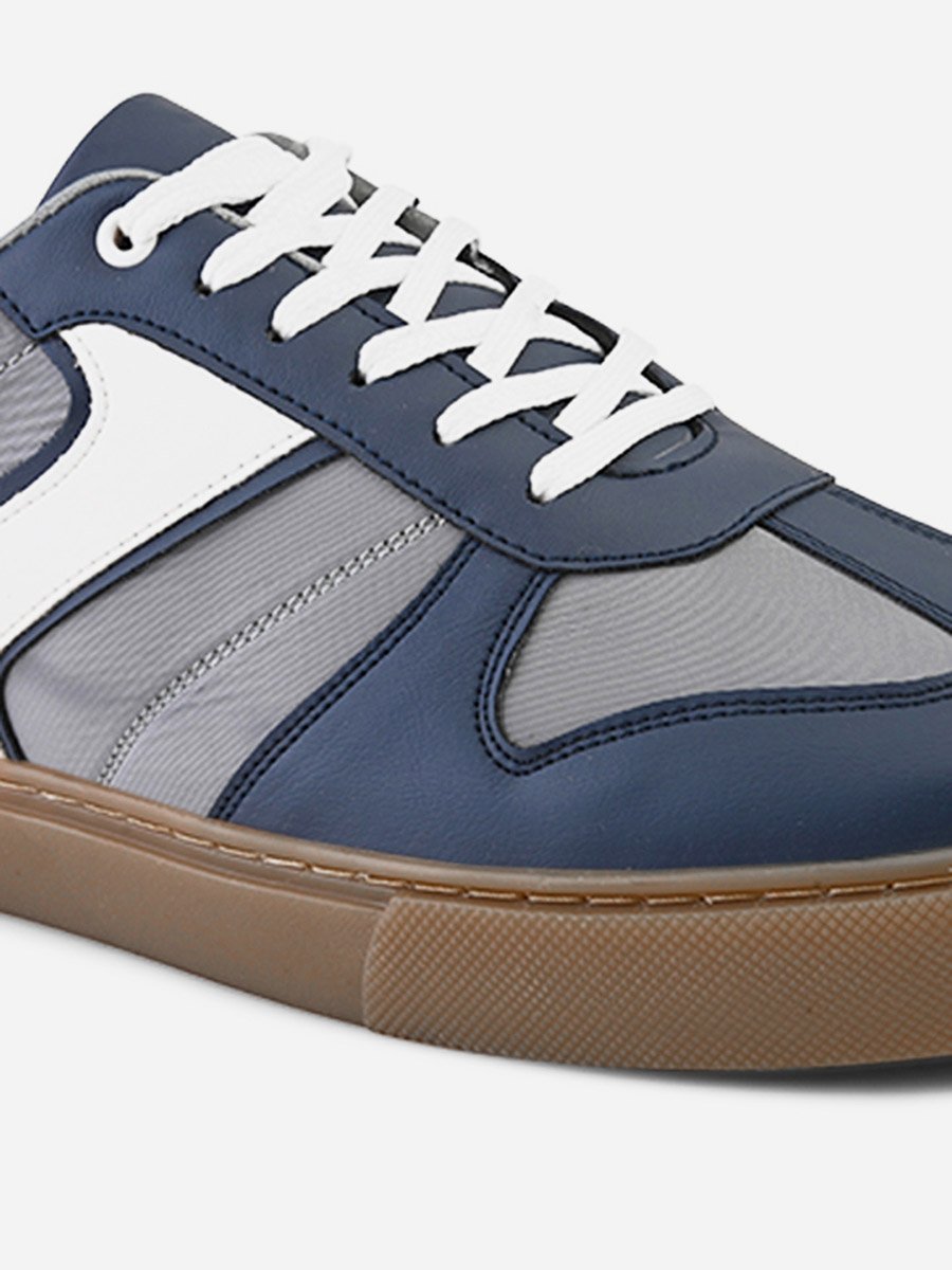 Color Block Panelled Gum Sole Sneakers