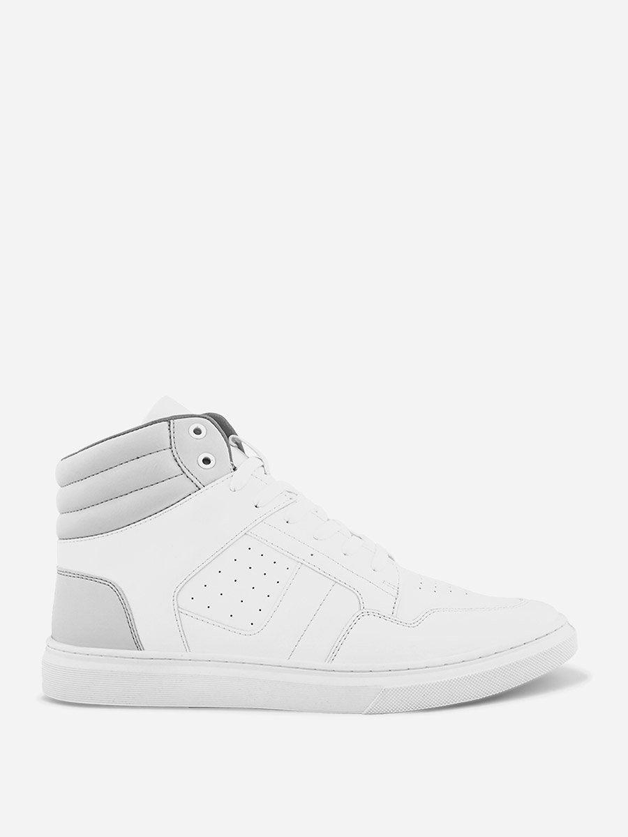 High Top Color Block Lace Up Sneakers