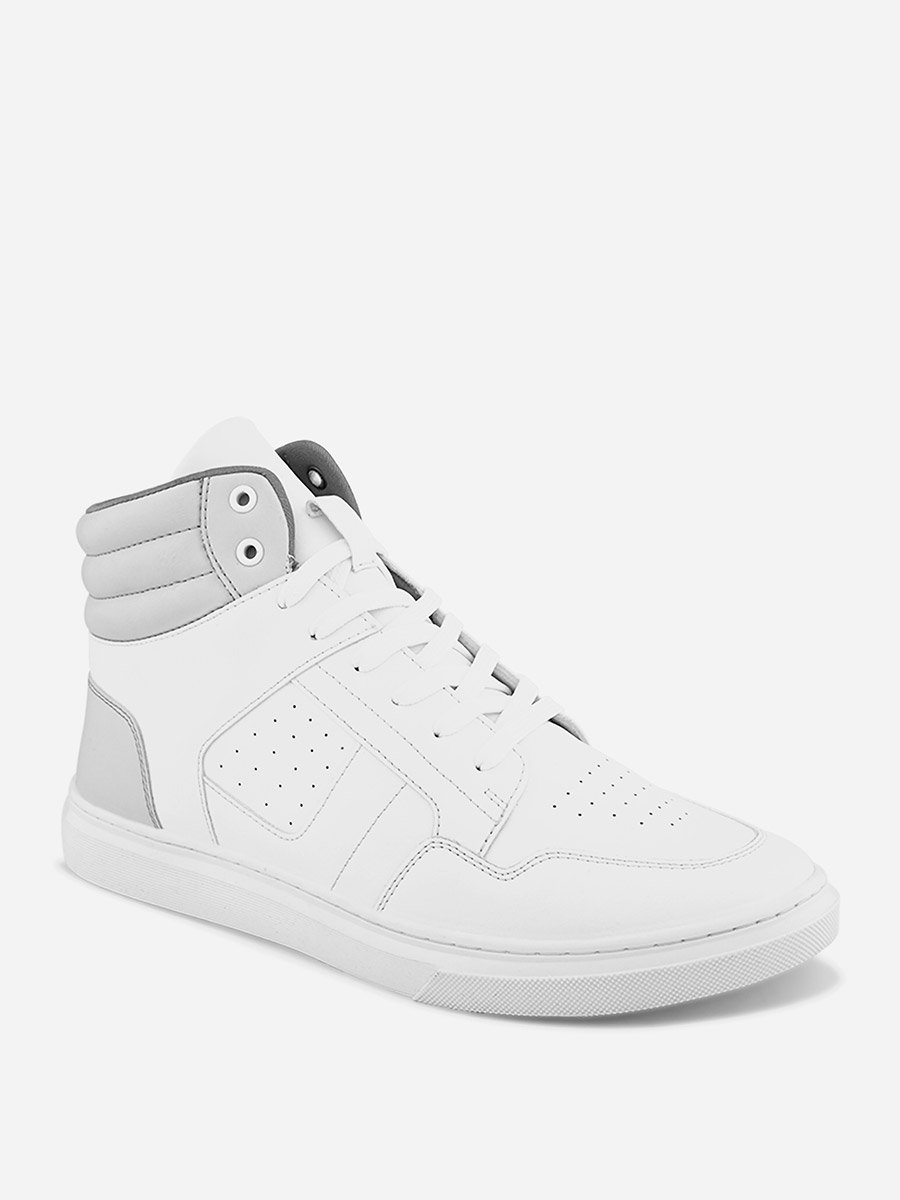 High Top Color Block Lace Up Sneakers