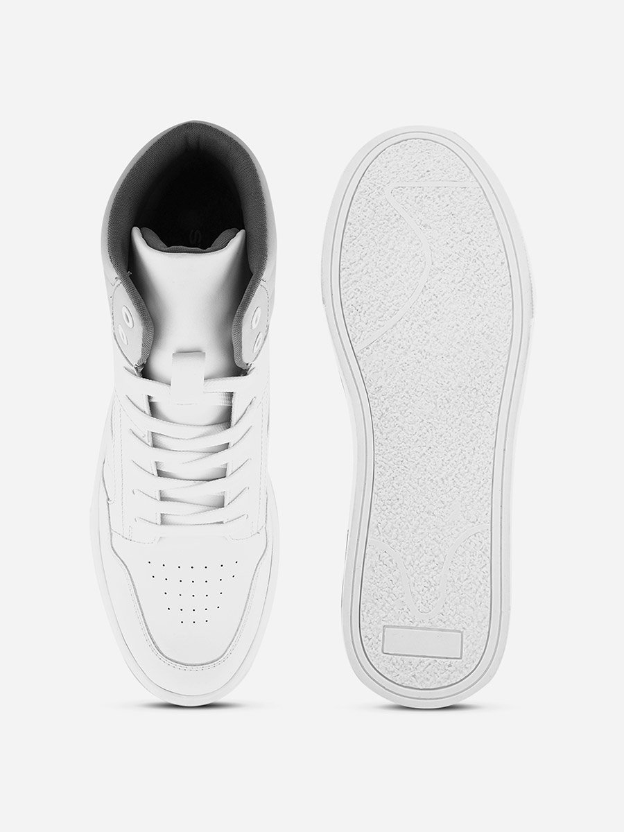 High Top Color Block Lace Up Sneakers