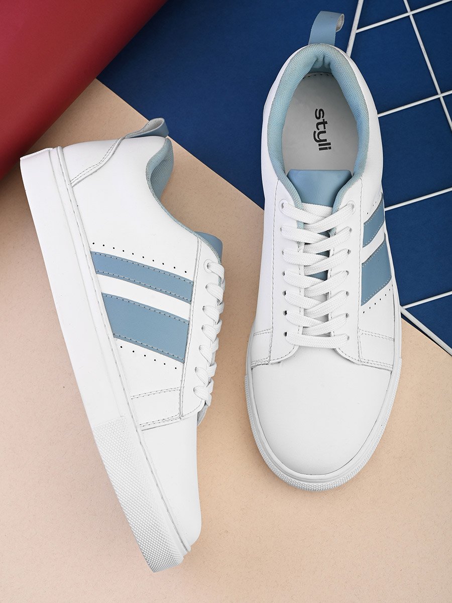 Color Block Lace Up Sneakers