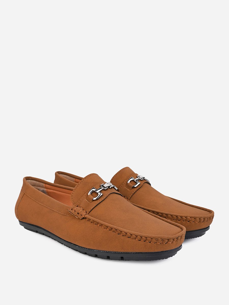 Faux Suede Slip On Loafers