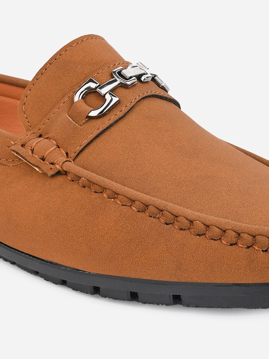 Faux Suede Slip On Loafers