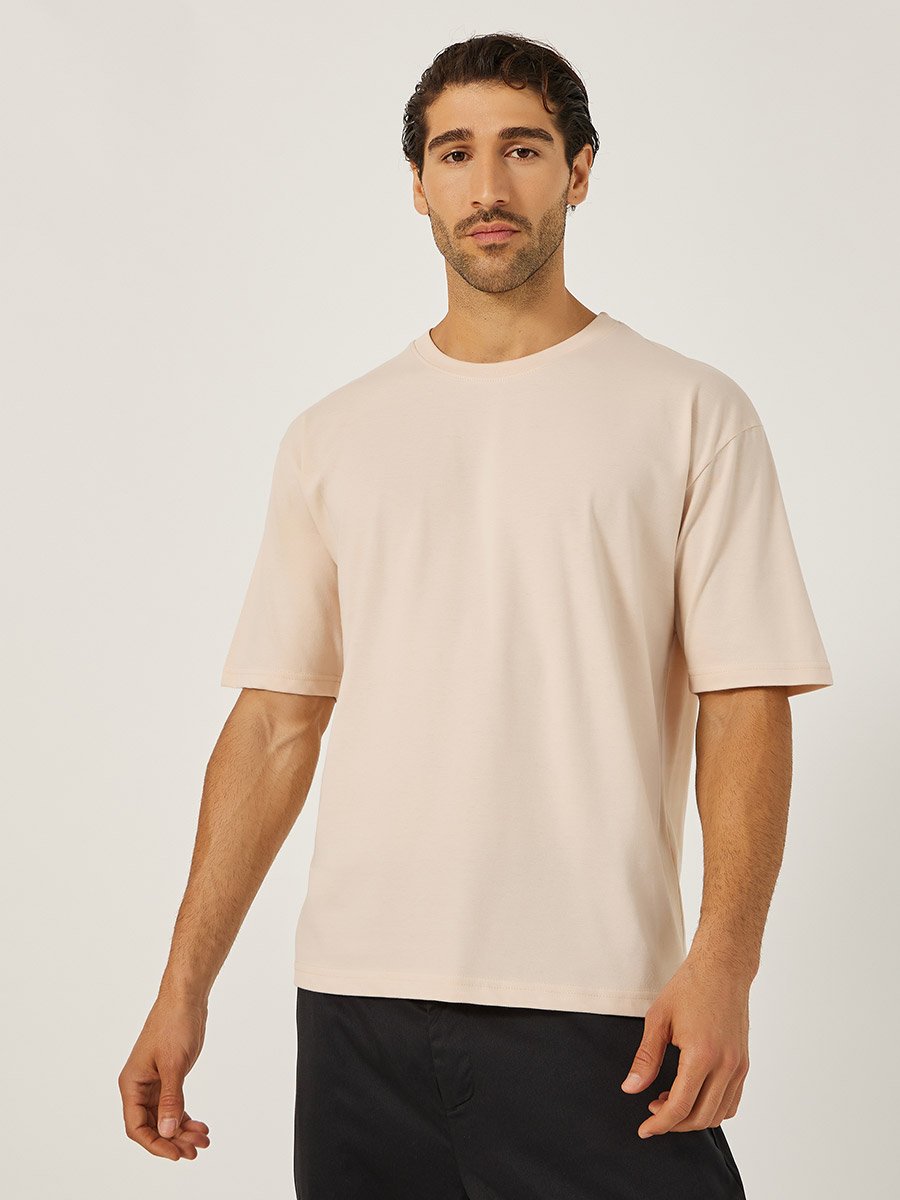 Slogan Back Print Short Sleeve Oversized T-Shirt