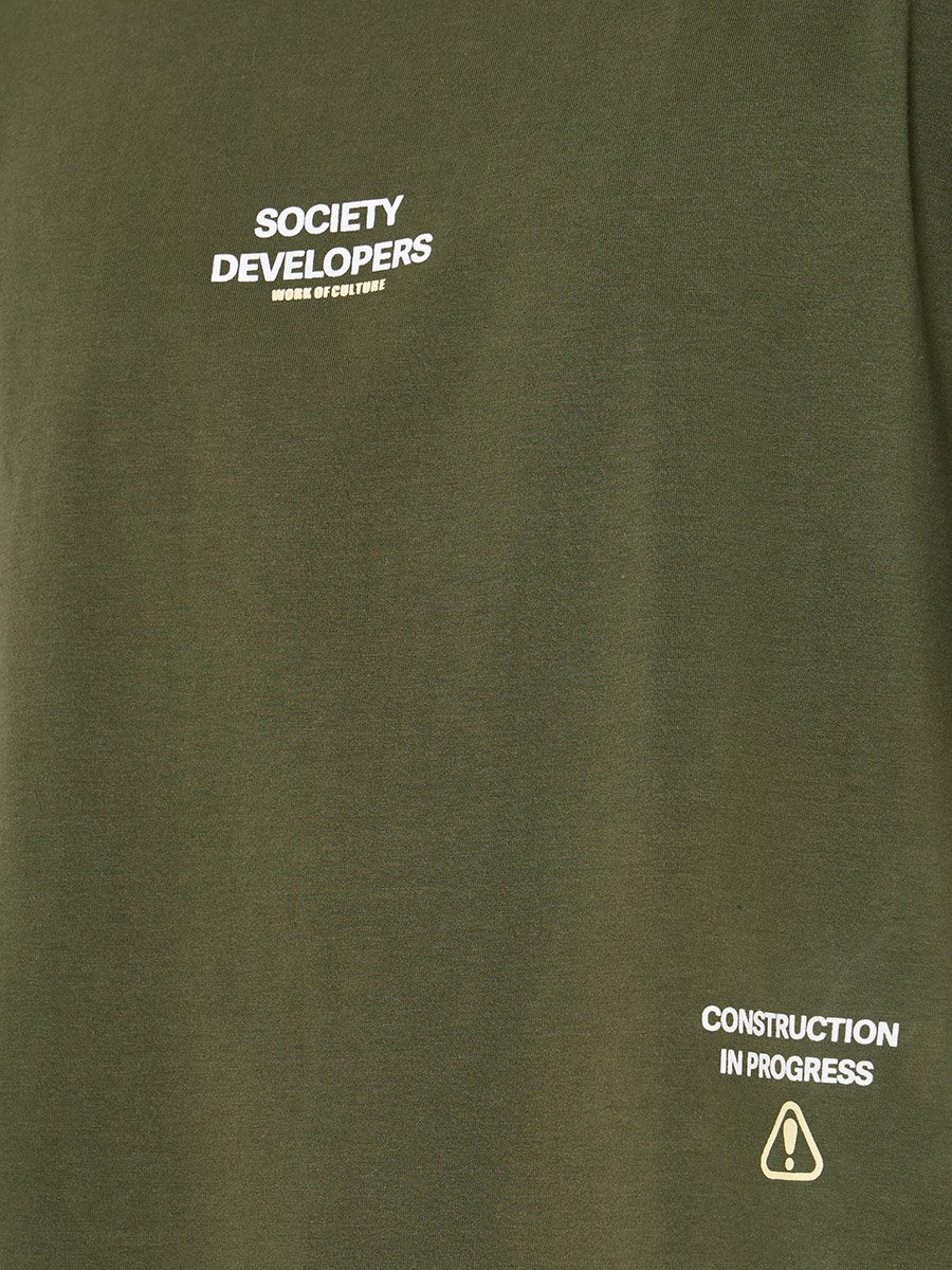 Slogan Front and Back Print Oversize T-Shirt