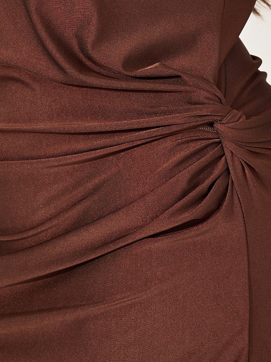 Plus Size Texture Twist Detail Jalabiya 