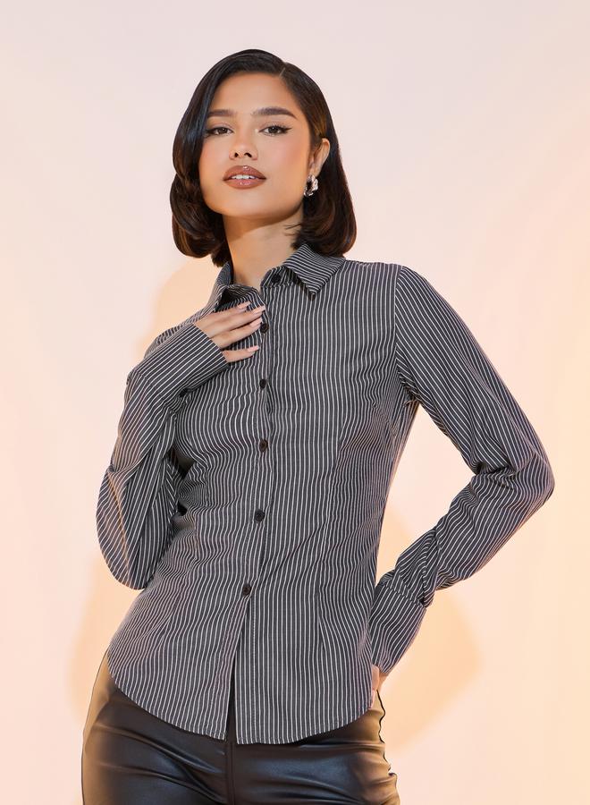 Striped Regular Fit Long Sleeve Shirt