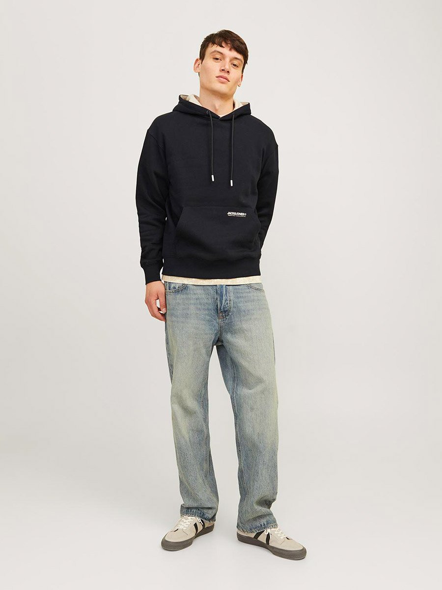 Relaxed Fit Logo Print Hoodie