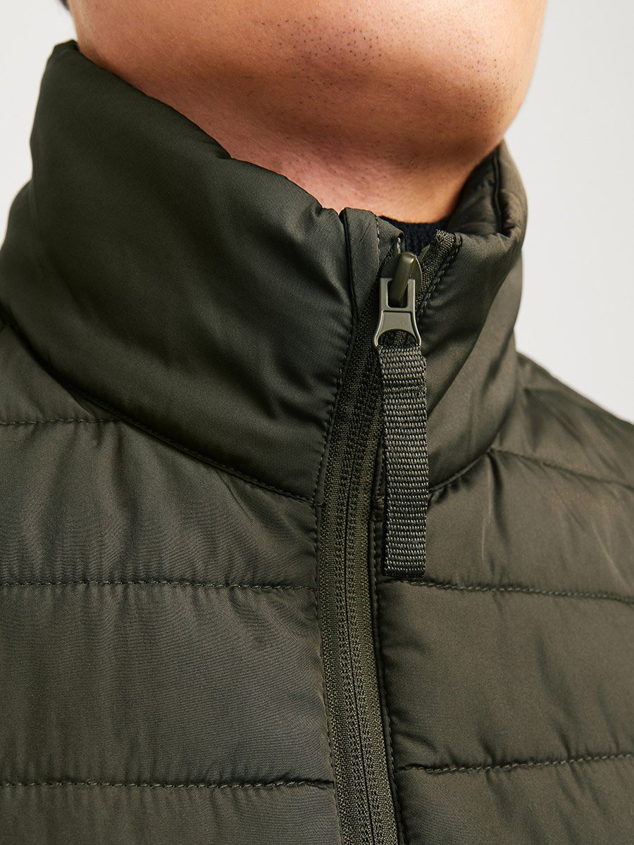 High Neck Full Zip Padded Vest