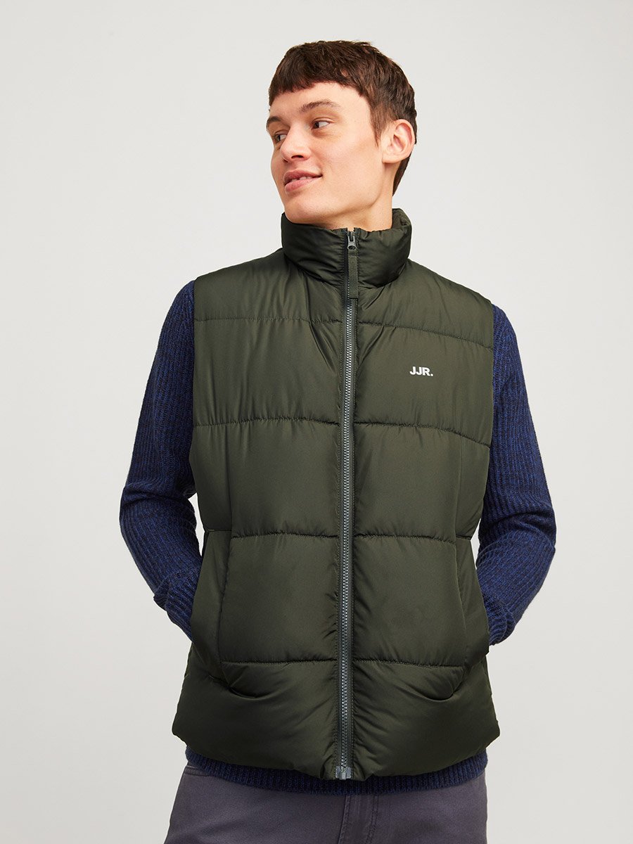 High Neck Full Zip Padded Vest